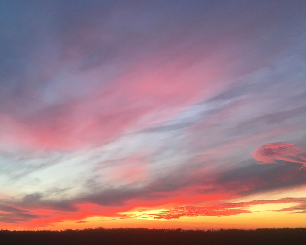 November Sunset Elk Mountain Area